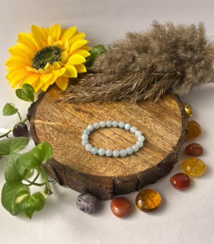 Aquamarine Round Bracelet